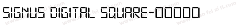 Signus Digital Square字体转换